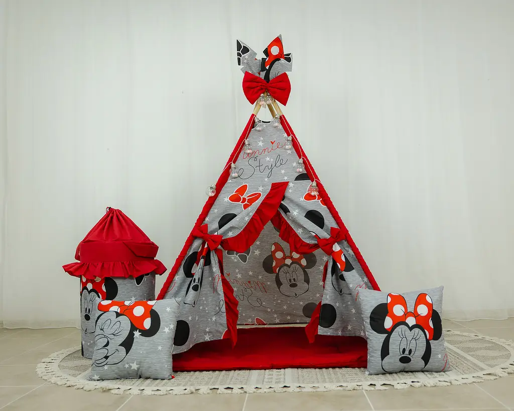 Вігвам для дівчинки Minnie style + кошик для іграшок - фото 3