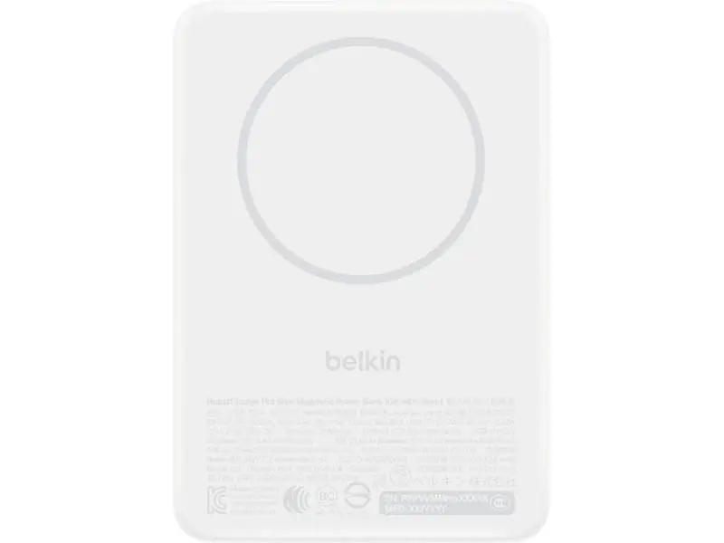 Зовнішній акумулятор (Power Bank) Belkin BoostCharge Slim Magnetic 10000mAh 30W with Kickstand White (BPD016HQWH) - фото 2