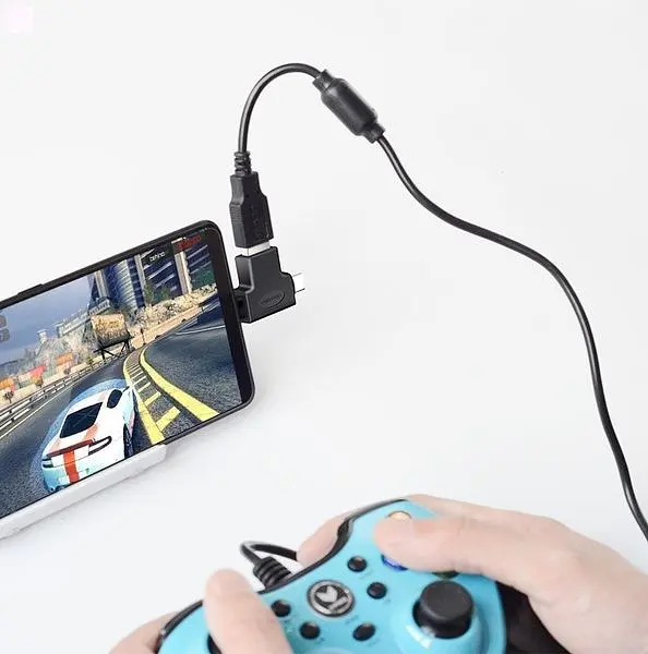 Адаптер Vention USB - USB Type-C + micro USB V 3.0 (F/M) Black (CDIB0) - фото 2