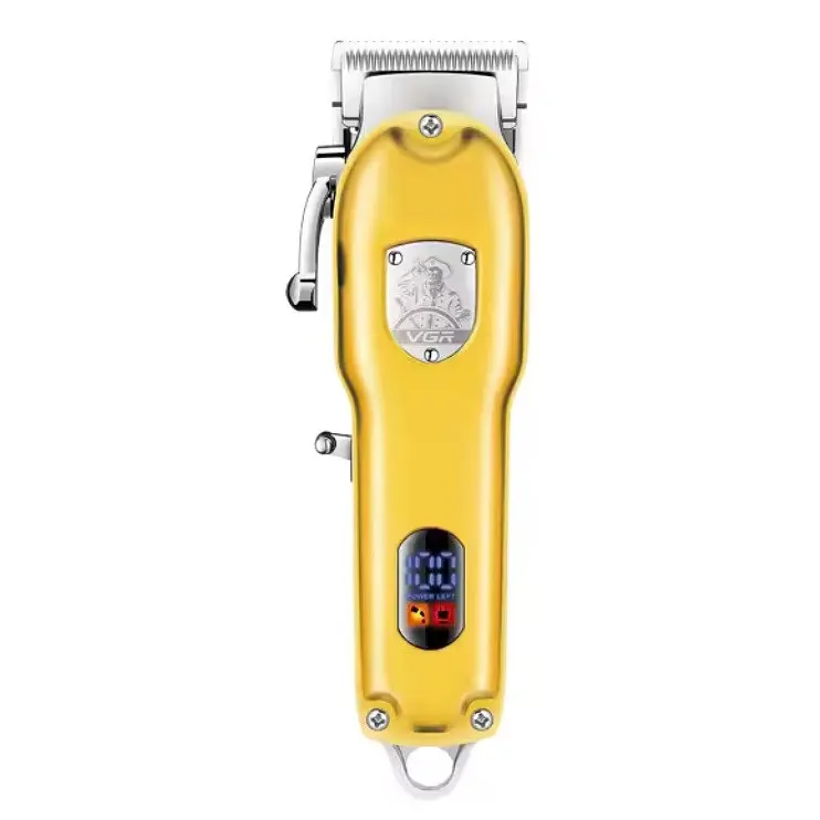 Машинка для стрижки волосся VGR V-652 LED-дисплей акумуляторна 5W Gold - фото 2