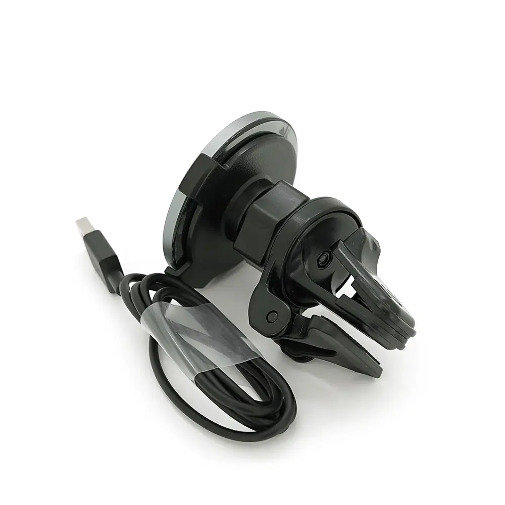 Автотримач Yesido C131+ Wireless Charging 15W, кріплення на решітку, магніт, Black, Box - фото 4