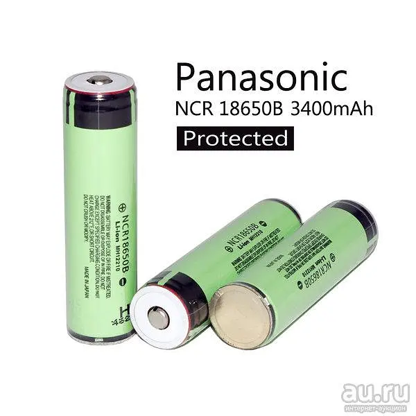 Захищений акумулятор Panasonic NCR18650B Li-Ion 3400 mAh Оригінал - фото 3