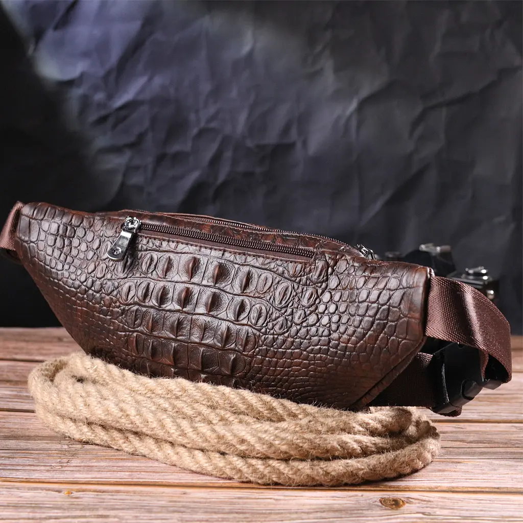 Чоловіча шкіряна сумка Vintage 33,5х14х3 см sum0022408 - фото 6