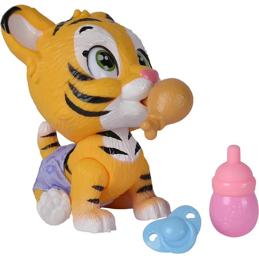 Ігровий набір Simba Pamper Petz Тигреня, що п'є і писає з кольоровою лапкою 3 аксесуарів-сюрпризу (5953575) - фото 8