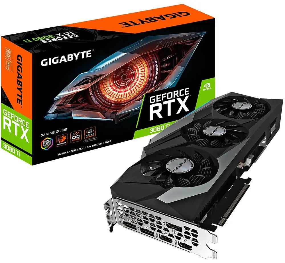 Видеокарта Gigabyte RTX 3080Ti 12Gb Gaming OC (GV-N308TGAMING OC-12GD) (GDDR6X, 384 bit, PCI-E v4.0 x16) Б/у - фото 7