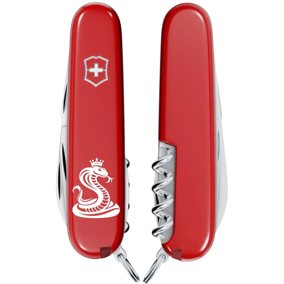 Складаний ніж Victorinox SPARTAN ZODIAC Кобра з короною 1.3603.Z4330u - фото 2