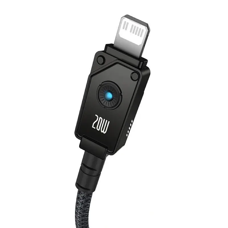 Кабель Baseus Unbreakable Series Fast Charging Data Cable Type-C to iP 20W 2 м Cluster черный - фото 3
