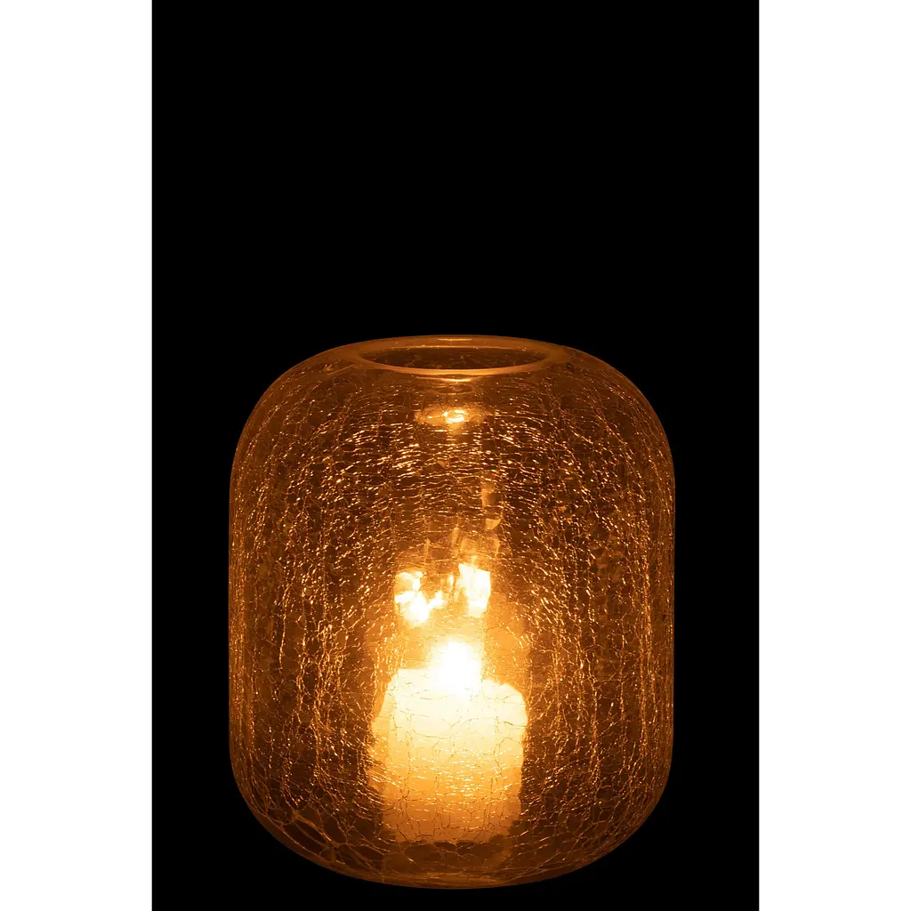 Ваза-подсвечник J-Line с эффектом разбитого стекла 17x20 см (36156) - фото 4