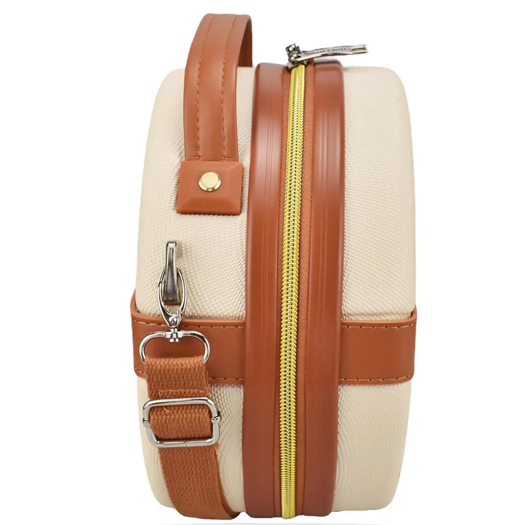 Бьюті-кейс Semi Line 5L Ecru/Brown (T5670-1), Бежевий - фото 5