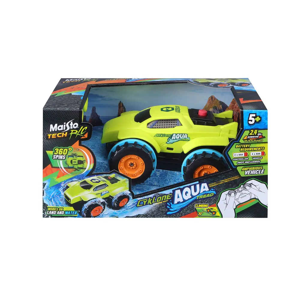 Автомодель на радіокеруванні Maisto Tech Cyklone Aqua Tread зелений (82142 Green) - фото 13