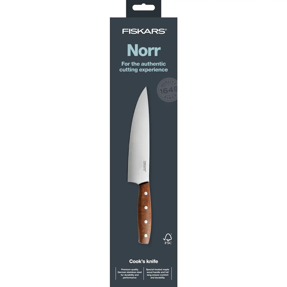 Ніж для шеф-кухаря великий Fiskars Norr 20 см (1016478) - фото 3