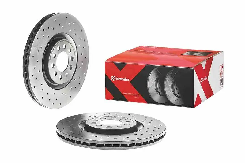 Диск гальмівний передній вентильований VW Golf IV, Bora, New Beetle 96-22р Brembo (09.7880.1X) - фото 2