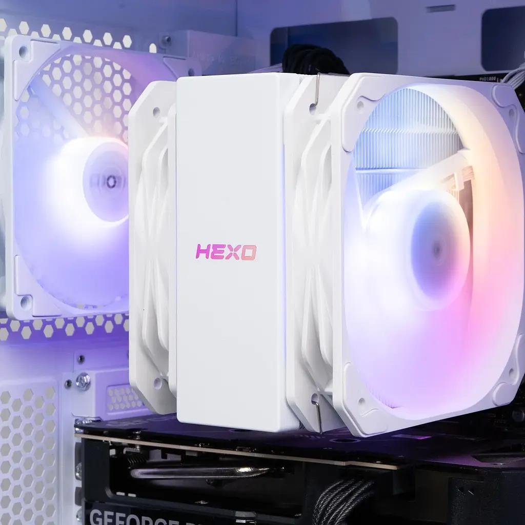 ПК для стрімінгу HEXO Gaming TwinFront Pro+ (HGP-TF560XN5060-D432S1TWH) White / AMD Ryzen 5 5600X (3.7-4.6), 6 ядер / NVIDIA GeForce RTX 5060 / 32 ГБ (DDR4) / 1024 ГБ (SSD) - фото 6