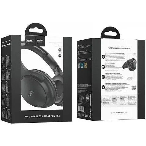 Наушники Hoco W40 Mighty полноразмерные черные - фото 3