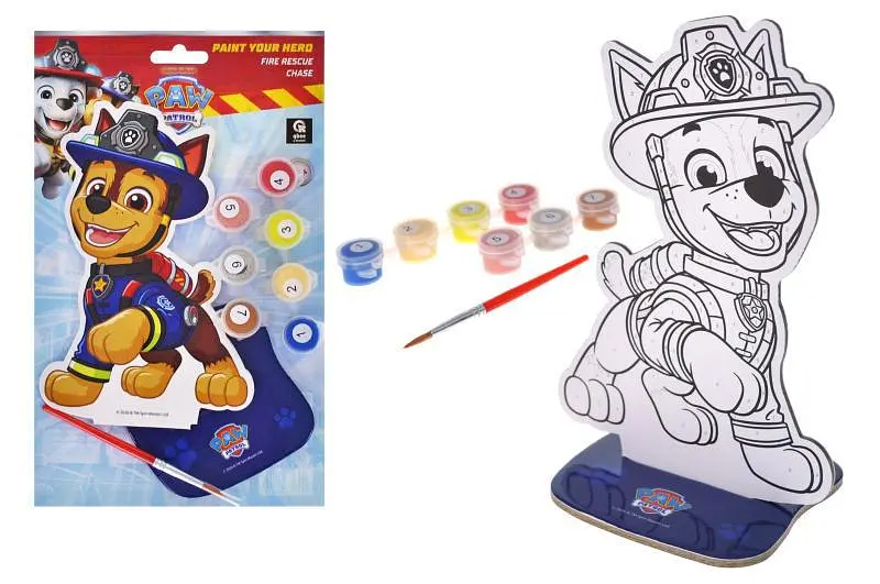 Набір для розфарбовування за номерами об'ємна фігурка Щенячий патруль Гончик qbee (RK8050-06) 3+