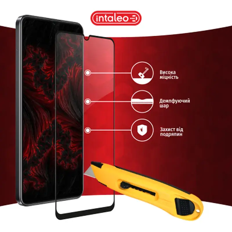 Скло захисне Intaleo Full Glue RealMe C53 Black (1283126577833) - фото 5