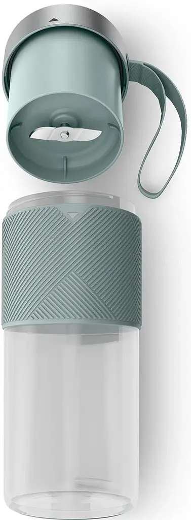 Блендер Tefal Lightmix портативный для смузи чаша-300мл USB тритан зеленый - фото 9