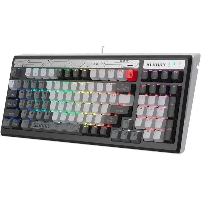 Клавиатура проводная A4Tech Bloody B950 RGB Warrior Grey - фото 4