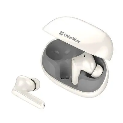 Навушники ColorWay Slim TWS-1 Earbuds Long Life Beige (CW-TWS1BE) - фото 6