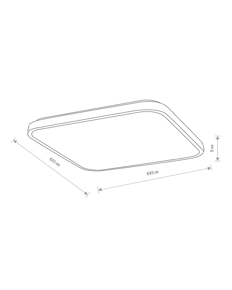 Світильник стельовий Nowodvorski 10988 Agnes Square LED Pro 1x64W 4000K 6000Lm IP44 чорний - фото 6