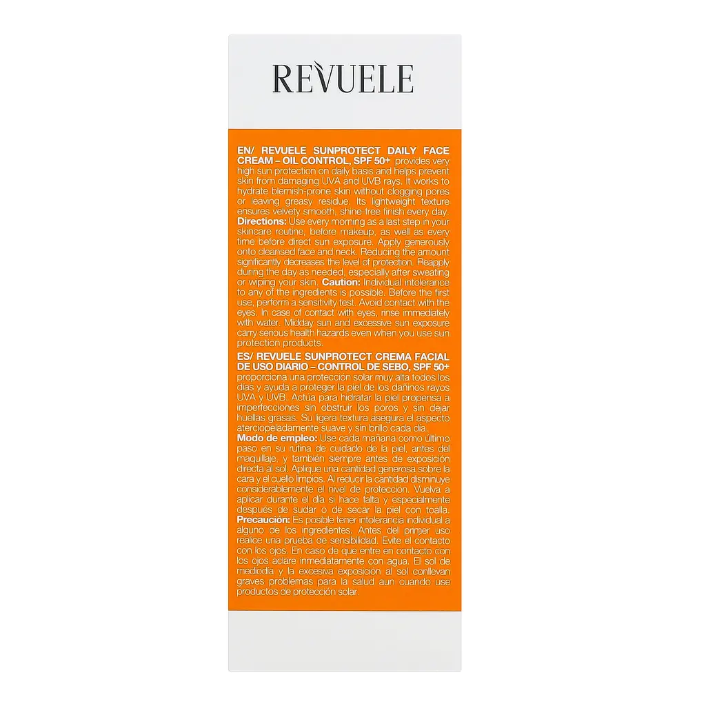Крем солнцезащитный Revuele Sunprotect Контроль жира, для лица и тела, SPF50+, 50 мл - фото 5