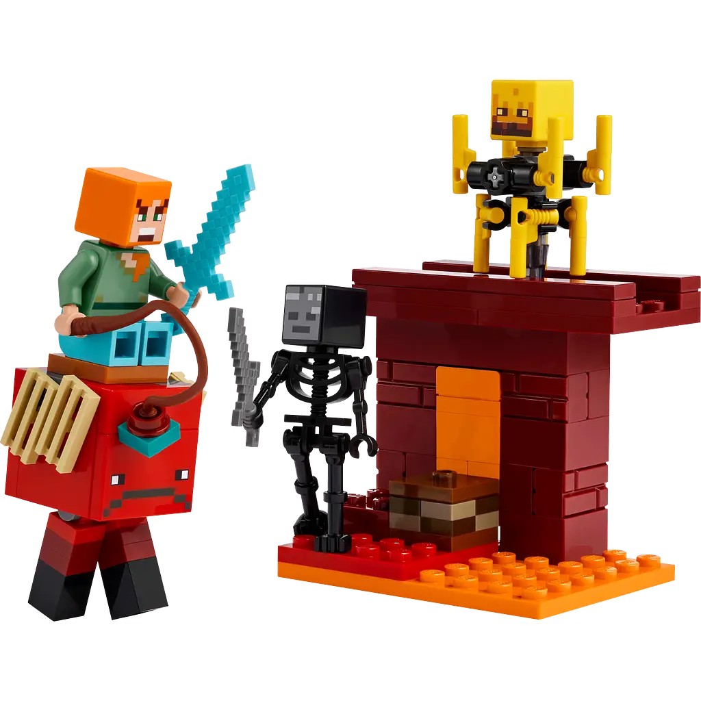 Конструктор LEGO Minecraft Битва с лавой в Незере 99 деталей (21266) - фото 3