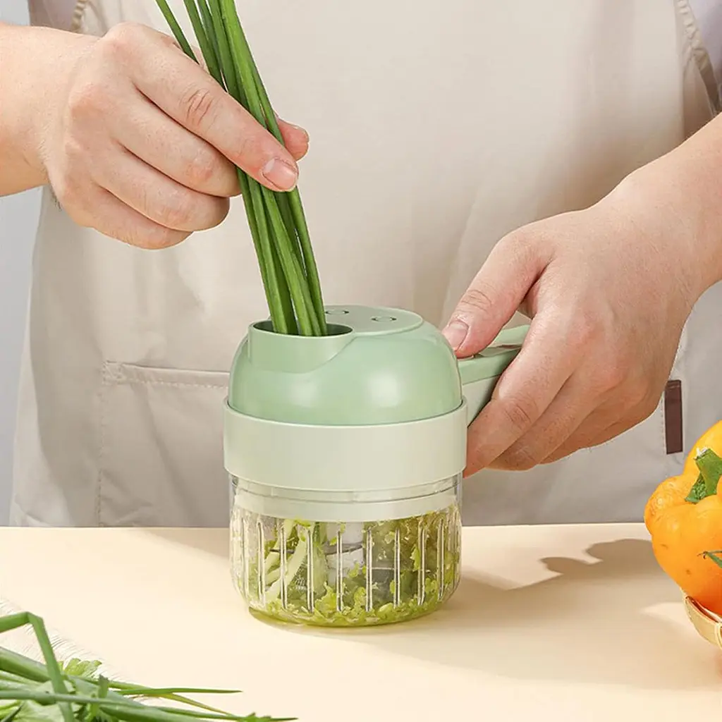 Ручний електричний різак для овочів 4 в 1 ∙ Електричний подрібнювач Food Chopper Catling - фото 6