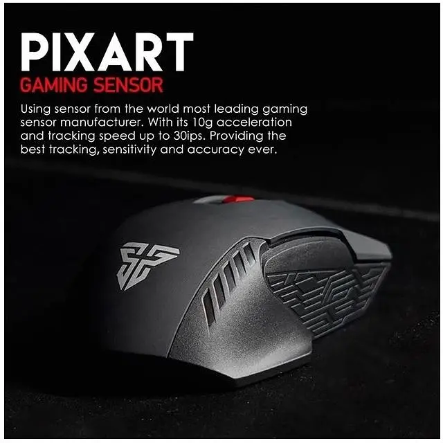 Ігрова бездротова миша Fantech WG-10 RAIGORII PixArt 10G Black - фото 10