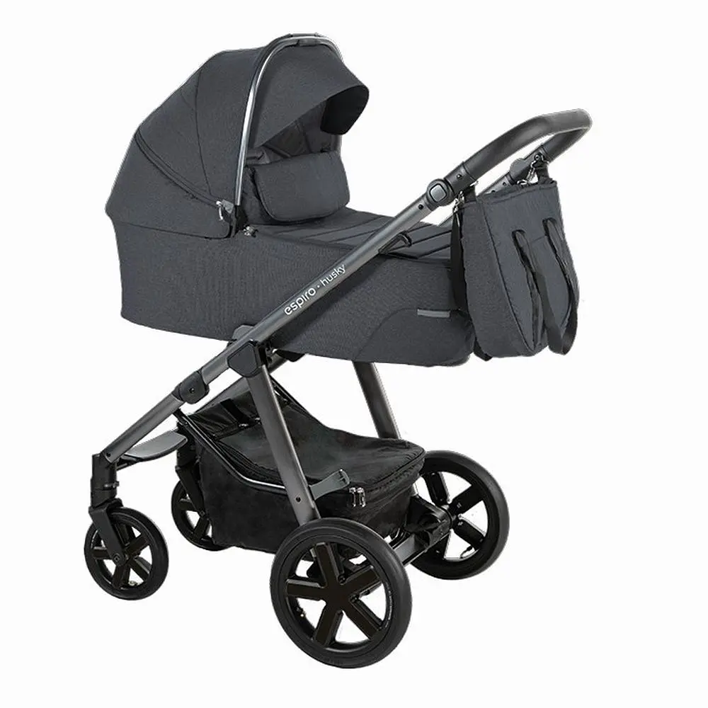 Коляска Espiro Husky XL 2022 203 Graphite, універсальна 2 в 1, графітова (205095) - фото 2
