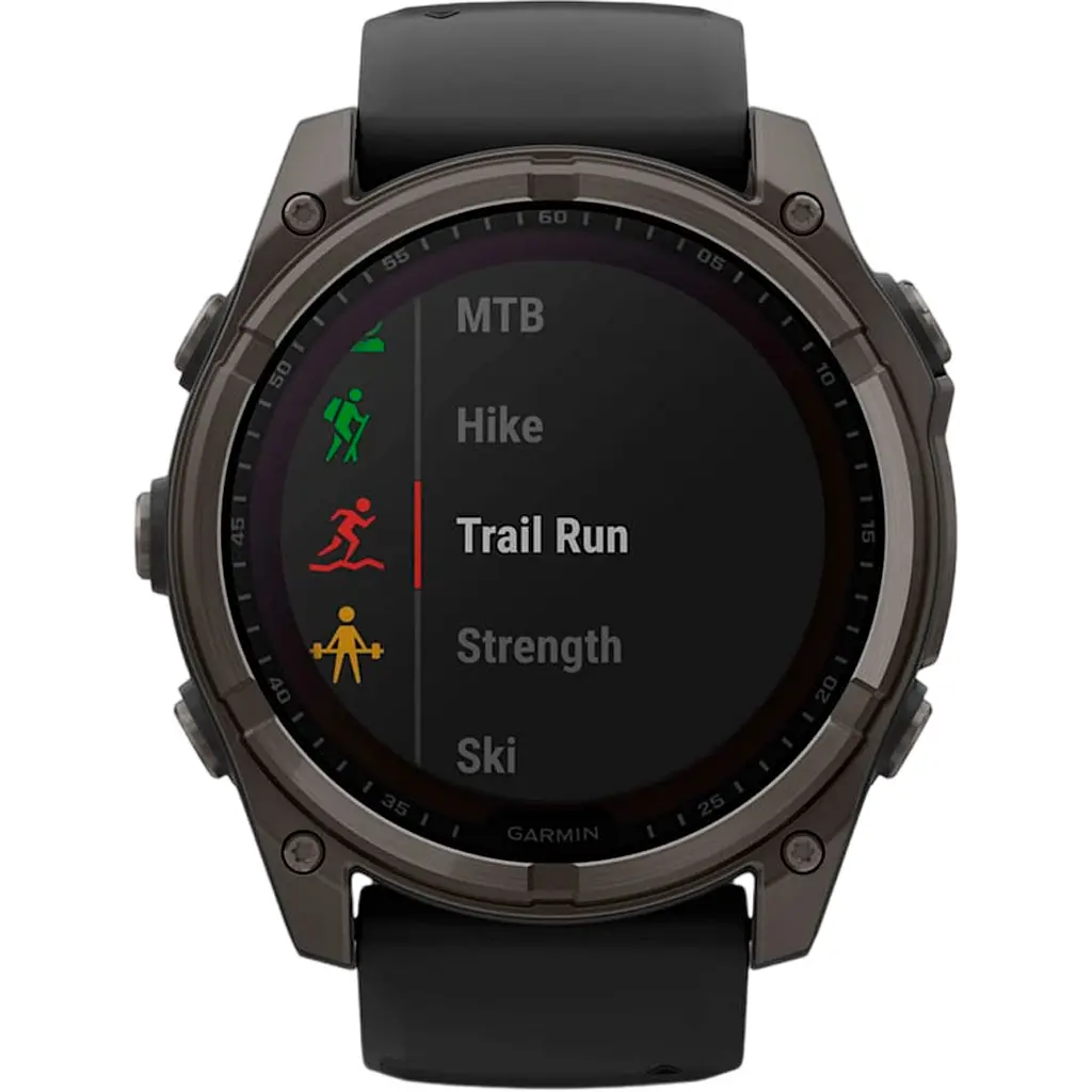 Смарт-часы Garmin Fenix 8 Solar Sapphire 51mm Carbon Gray DLC Titanium with Black/Pebble Gray Silicone Band (010-02907-10/11/70) [115055] - фото 9