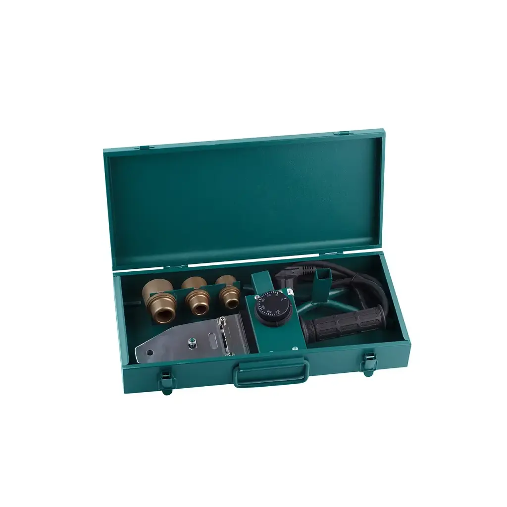 Паяльник для пластиковых труб Bergerr B06 800W кейс с насадками 20-32 мм. - фото 3