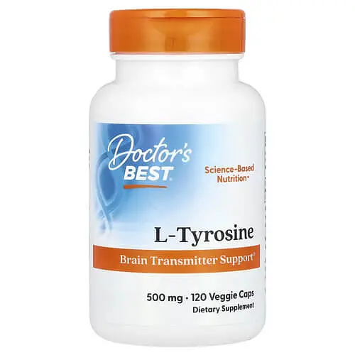 L-Тирозин L-Tyrosine 500 mg 120 Veggie Caps Doctor's Best vit0006637
