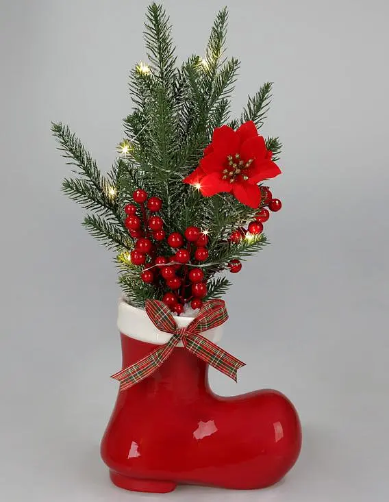 Декоративная композиция Сапожок с LED подсветкой Bona 22х19х37 см dec0007823 - фото 2