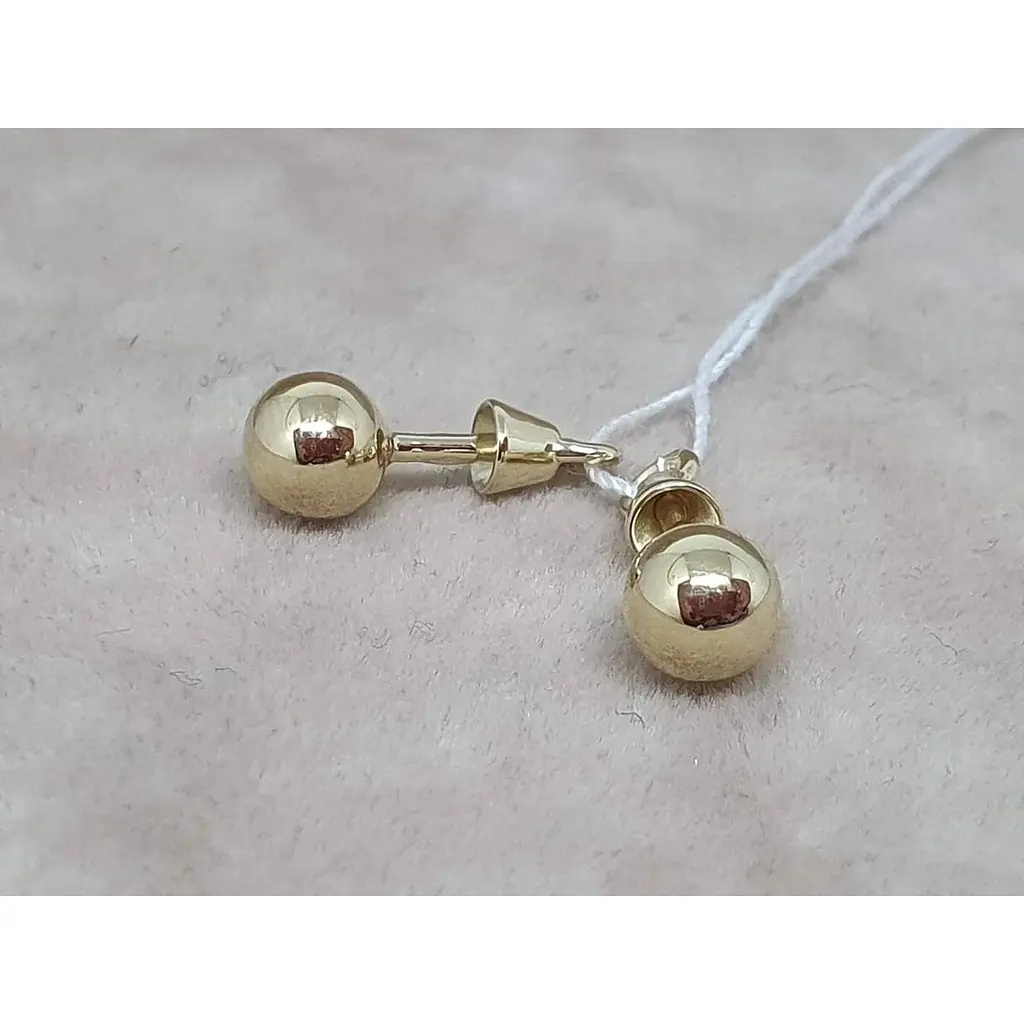 Золоті сережки-пуссети Tango. 580055М - фото 3