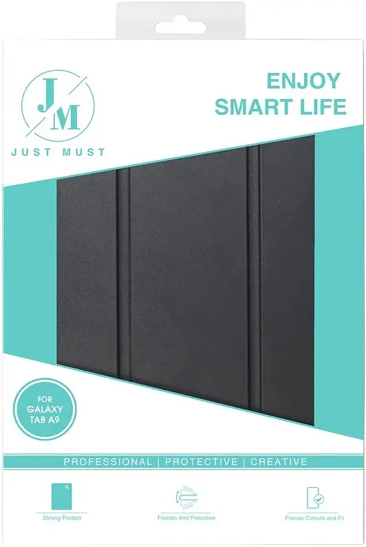 Чехол Just Must Skin Shock для Samsung Tab A9 8.7 (X110 / X115) Black (6973297909650) - фото 5