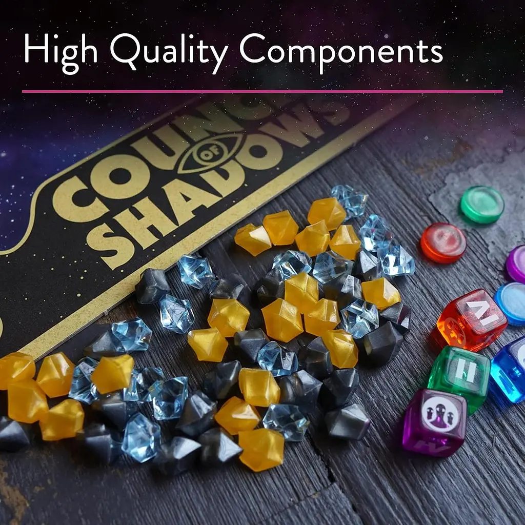 Настільна стратегічна гра Ravensburger Alea Council of Shadows іспанська версія космічна стратегія для 1–4 гравців 14+ років (SKU-206) - фото 4