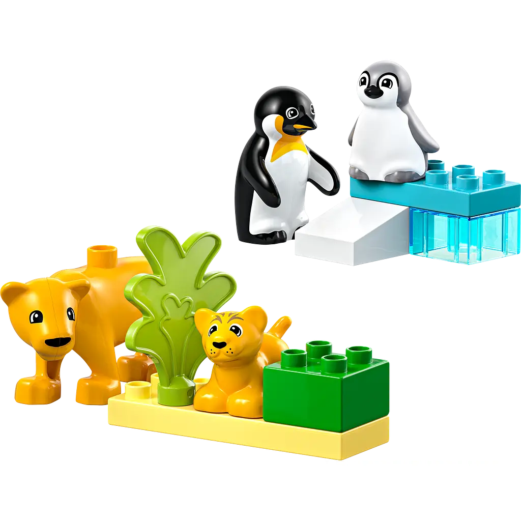 Конструктор LEGO DUPLO Семейства диких животных: Пингвины и Львы, 10 деталей (10442) - фото 3