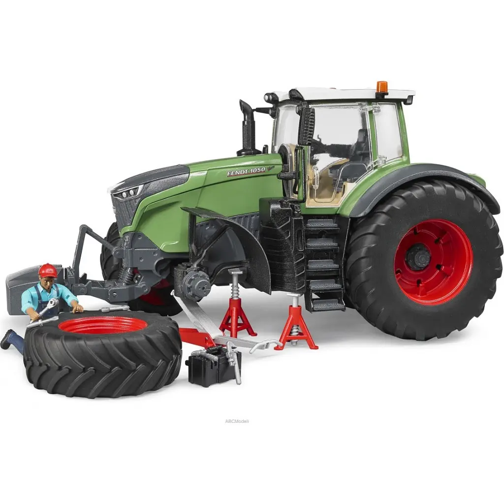Масштабна модель автомобіля Bruder Трактор Fendt 1050 Vario з фігуркою та аксесуарами для ремонту (04041) - фото 5