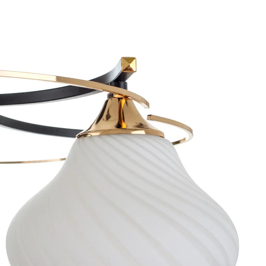 Люстра потолочная Brille в спальню E27 60W BK (LK-712S/5) - фото 2