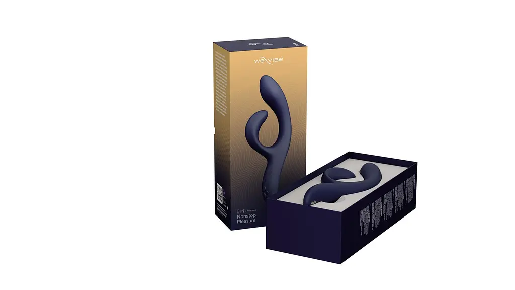 Смарт вібратор-кролик We-Vibe Nova Midnight Blue, ергономічний, регульований кут нахилу стовбура - фото 7
