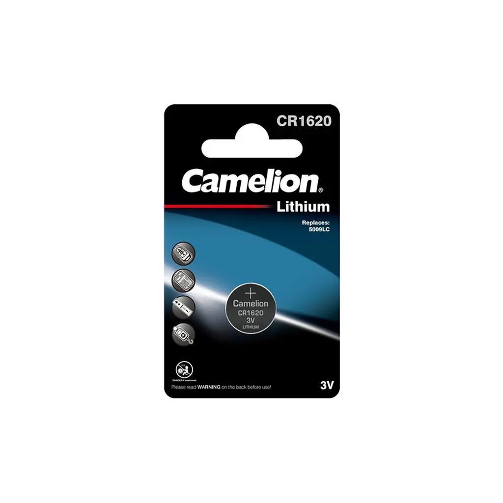 Батарейка CR 1620 Lithium * 1 Camelion (CR1620-BP1)