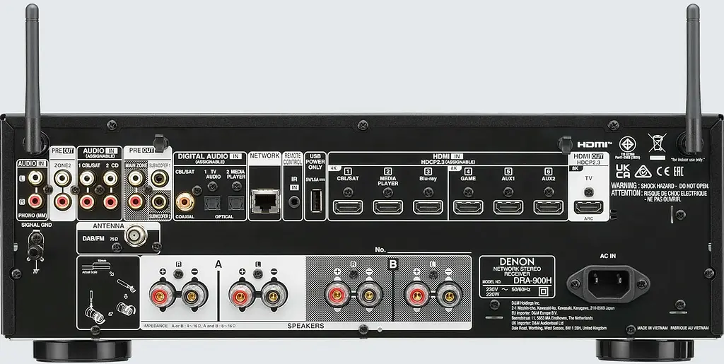 Мережевий стереоресивер Denon DRA-900H Black - фото 5