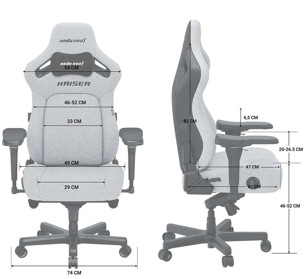 Ігрове крісло Anda Seat Kaiser 4 Brown Size L (AD12YDDC-L-20-K-PV/C) - фото 8