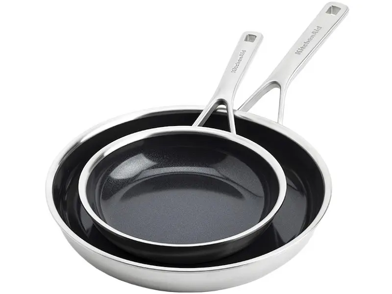 Набір сковорідок KitchenAid Multi-Ply Stainless Steel 20/28см (CC006065-001)