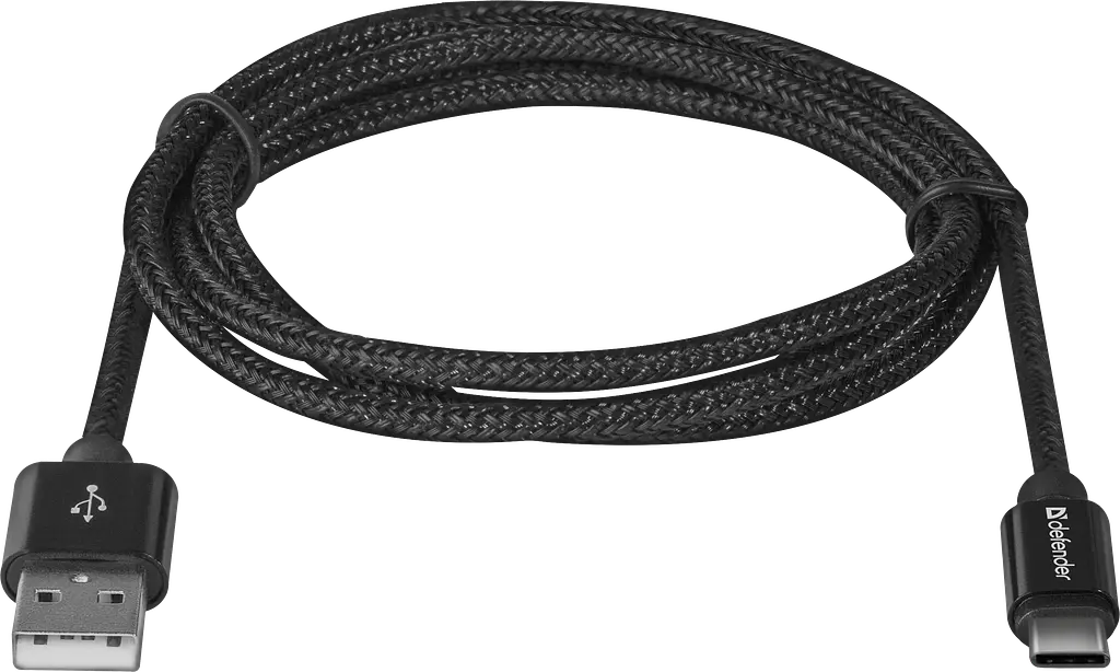 Кабель USB AM-Type-CM, 1.0 м, черный, 09-03T PRO Defender - фото 2