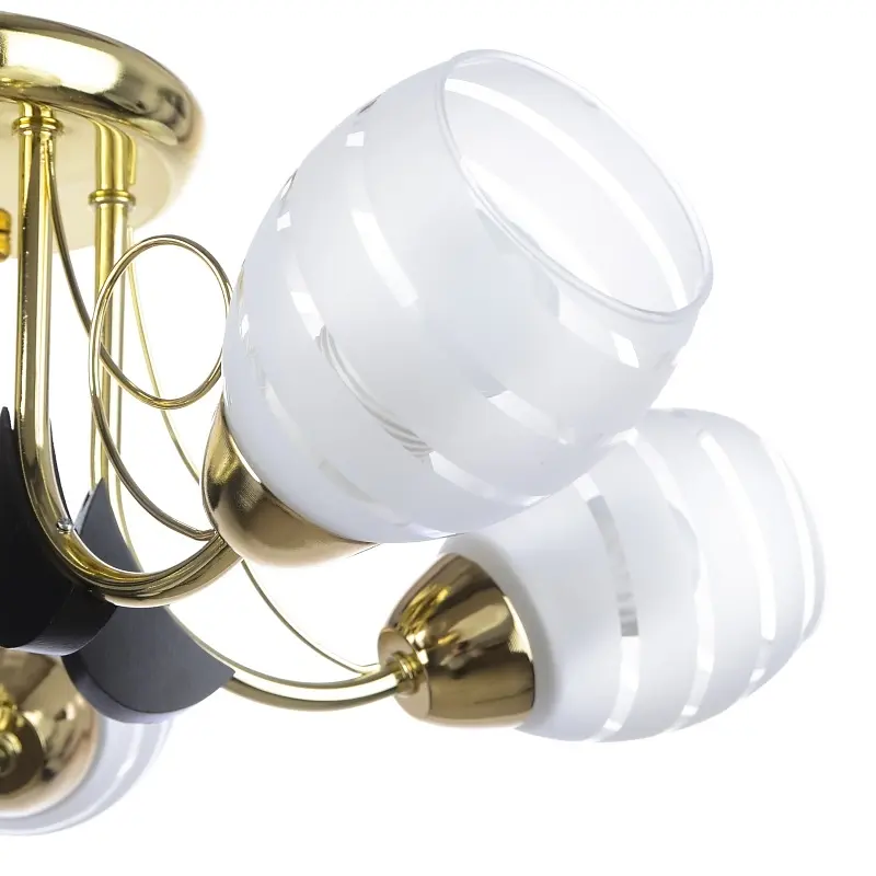 Люстра потолочная Brille классическая E27 60W G (LK-333C/5) - фото 4