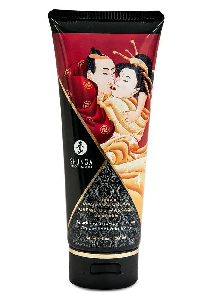 Їстівний масажний крем Shunga Полуниця, 200 мл