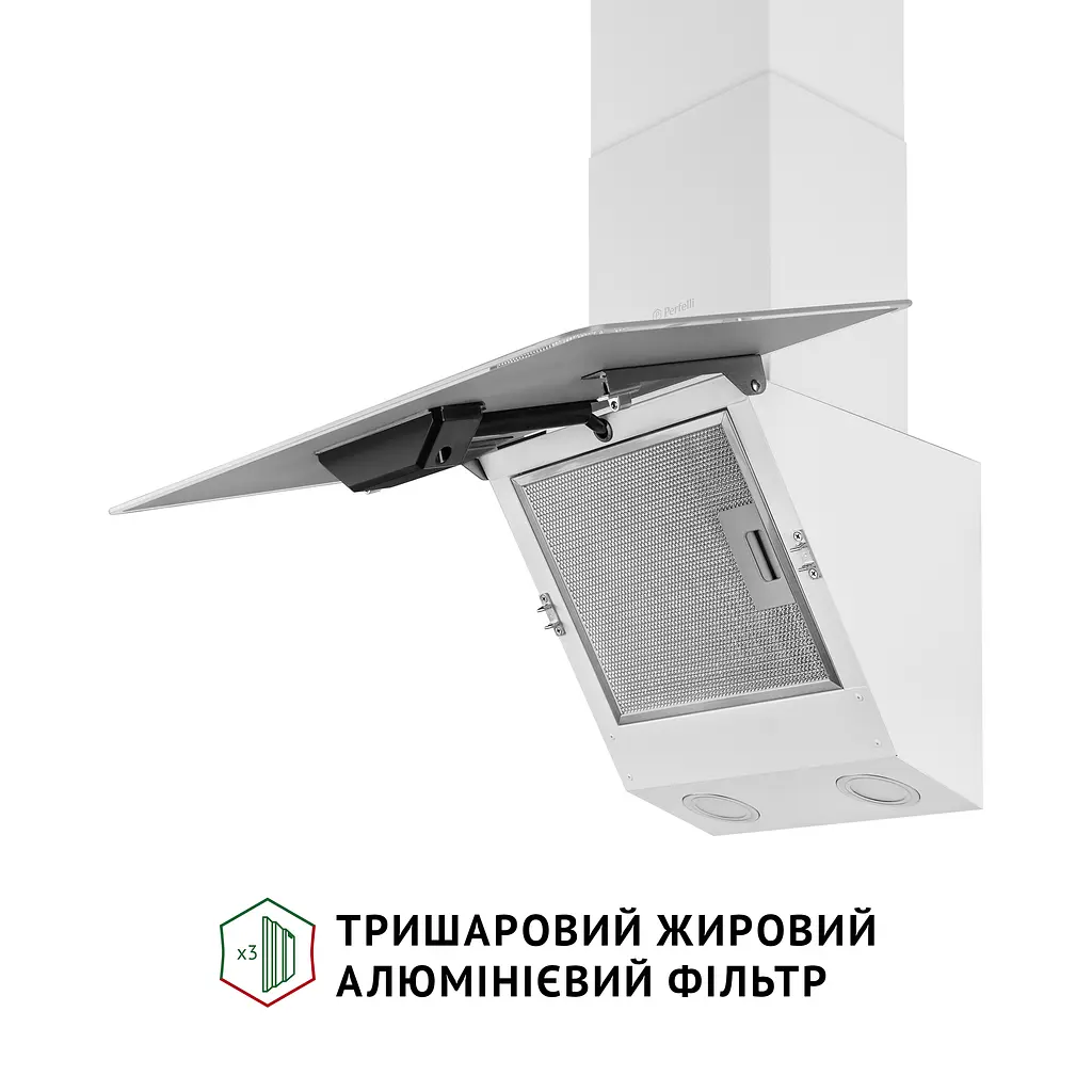 Витяжка декоративна похила PERFELLI VICCO 6HM BIANCO - фото 5