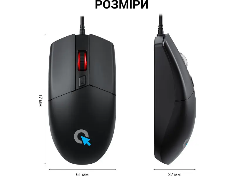 Миша OfficePro M115 USB Black - фото 9