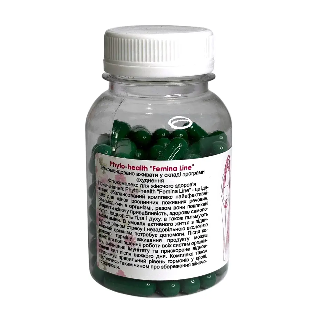 Фітокомплекс Фітор для жіночого здоров'я Phyto health Femina line Фіторія 90 капсул - фото 3